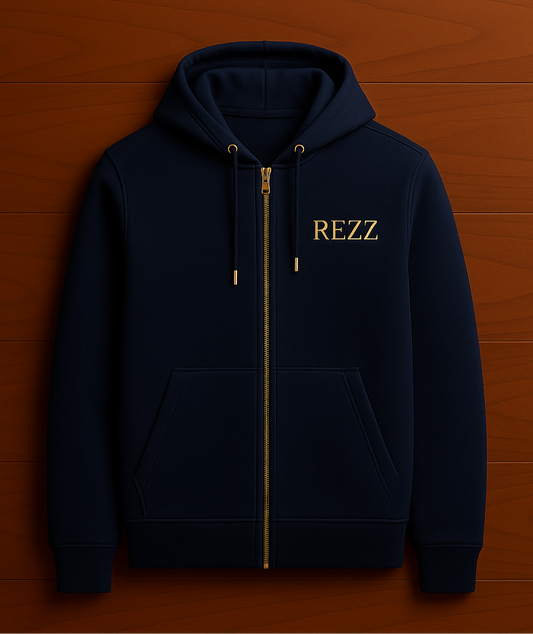 REZZ Yazılı Zip-Up Hoodie