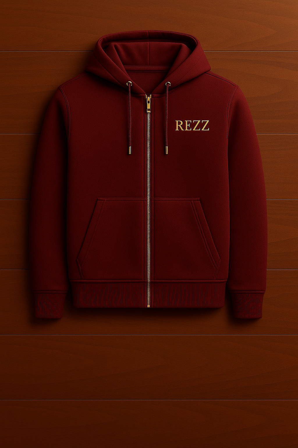 REZZ Yazılı Zip up-Hoodie