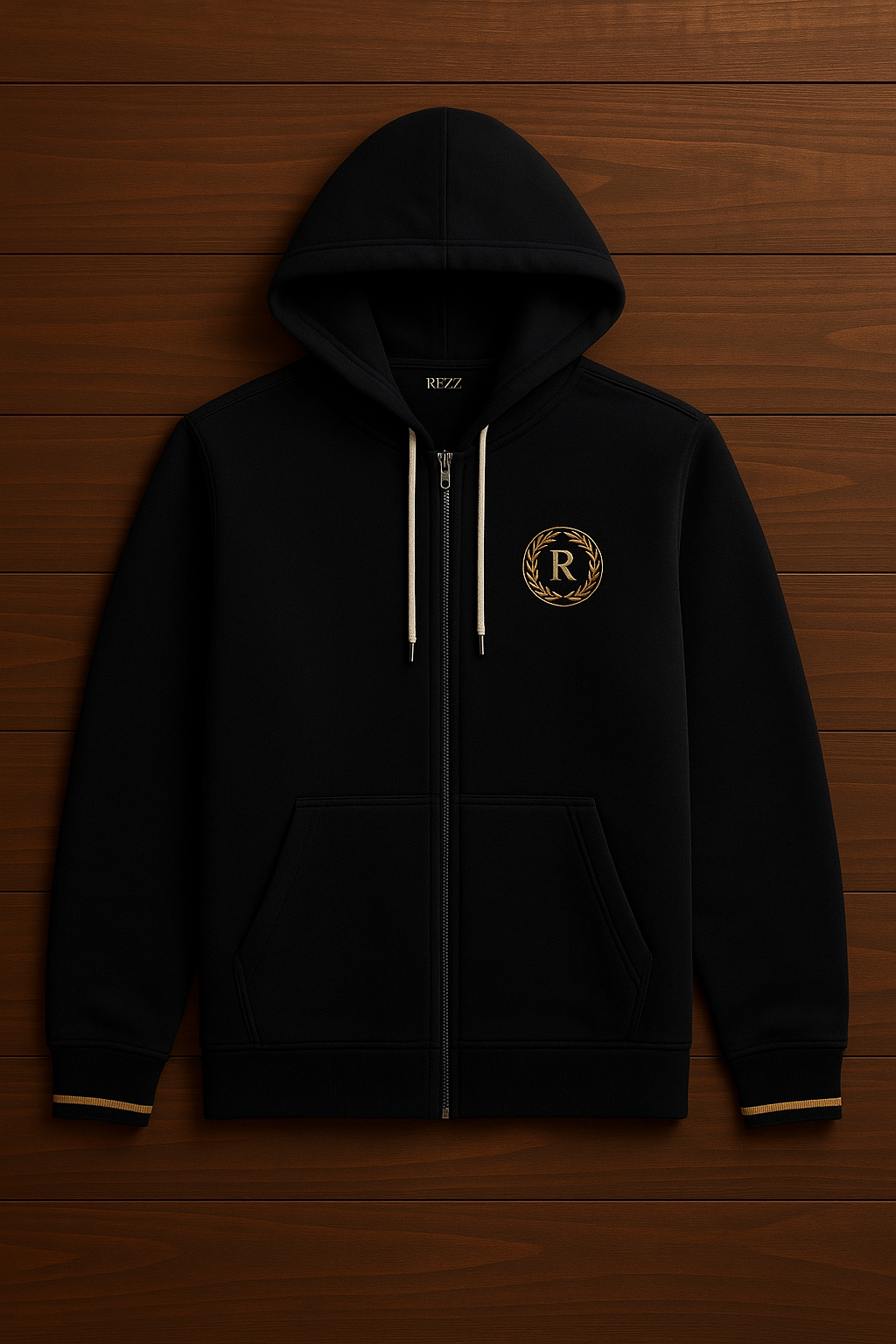 Rezz logolu Zip-Up Hoodie