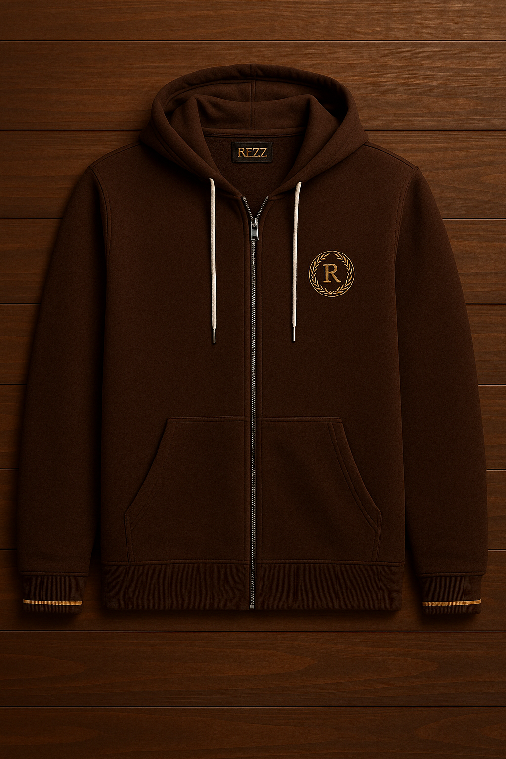 Rezz logolu Zip-Up Hoodie