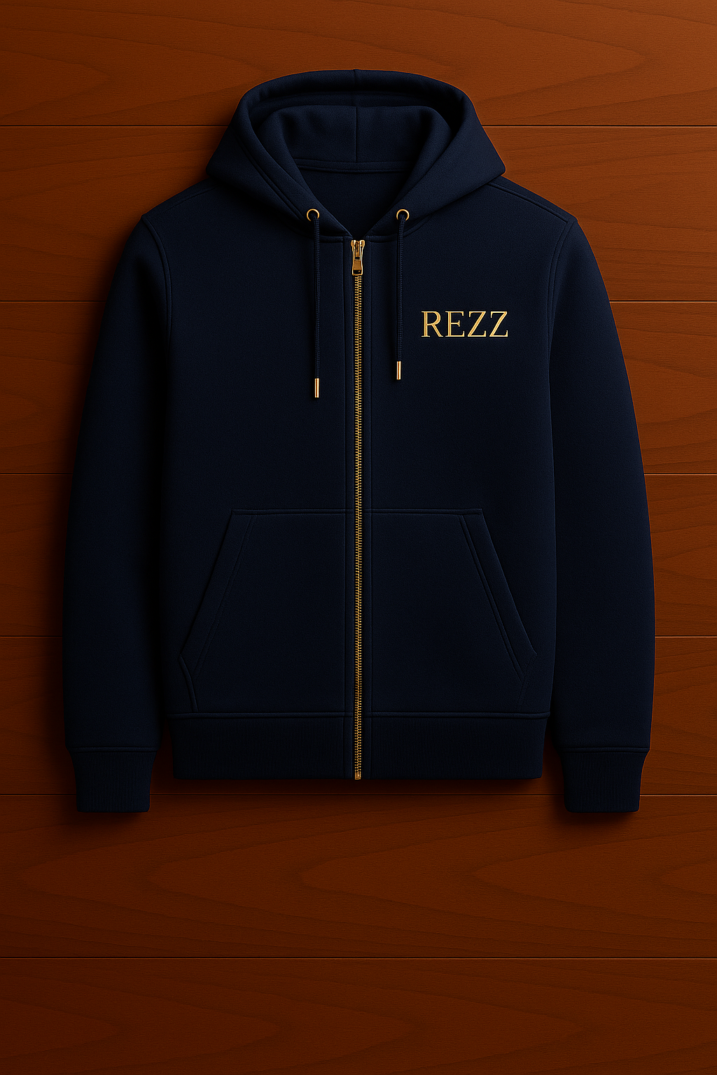 REZZ Yazılı Zip up-Hoodie