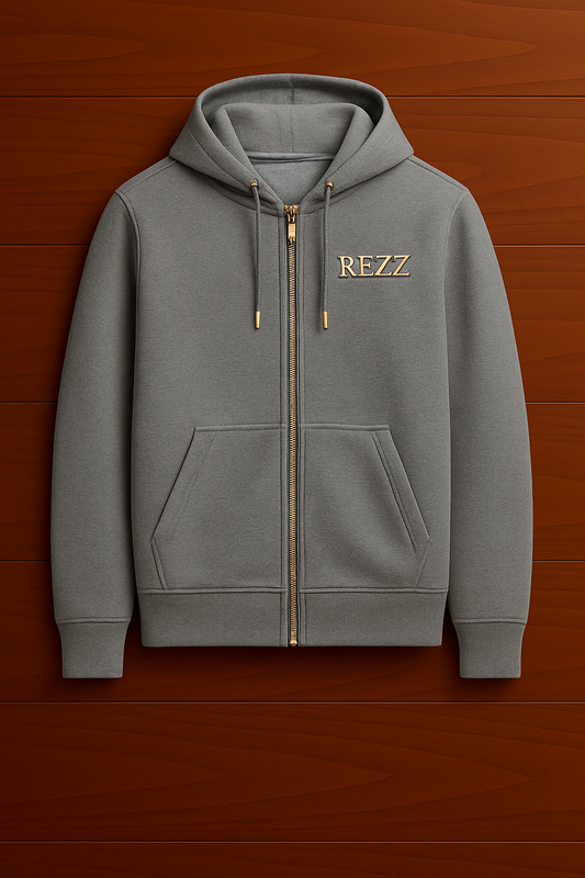 REZZ Yazılı Zip up-Hoodie