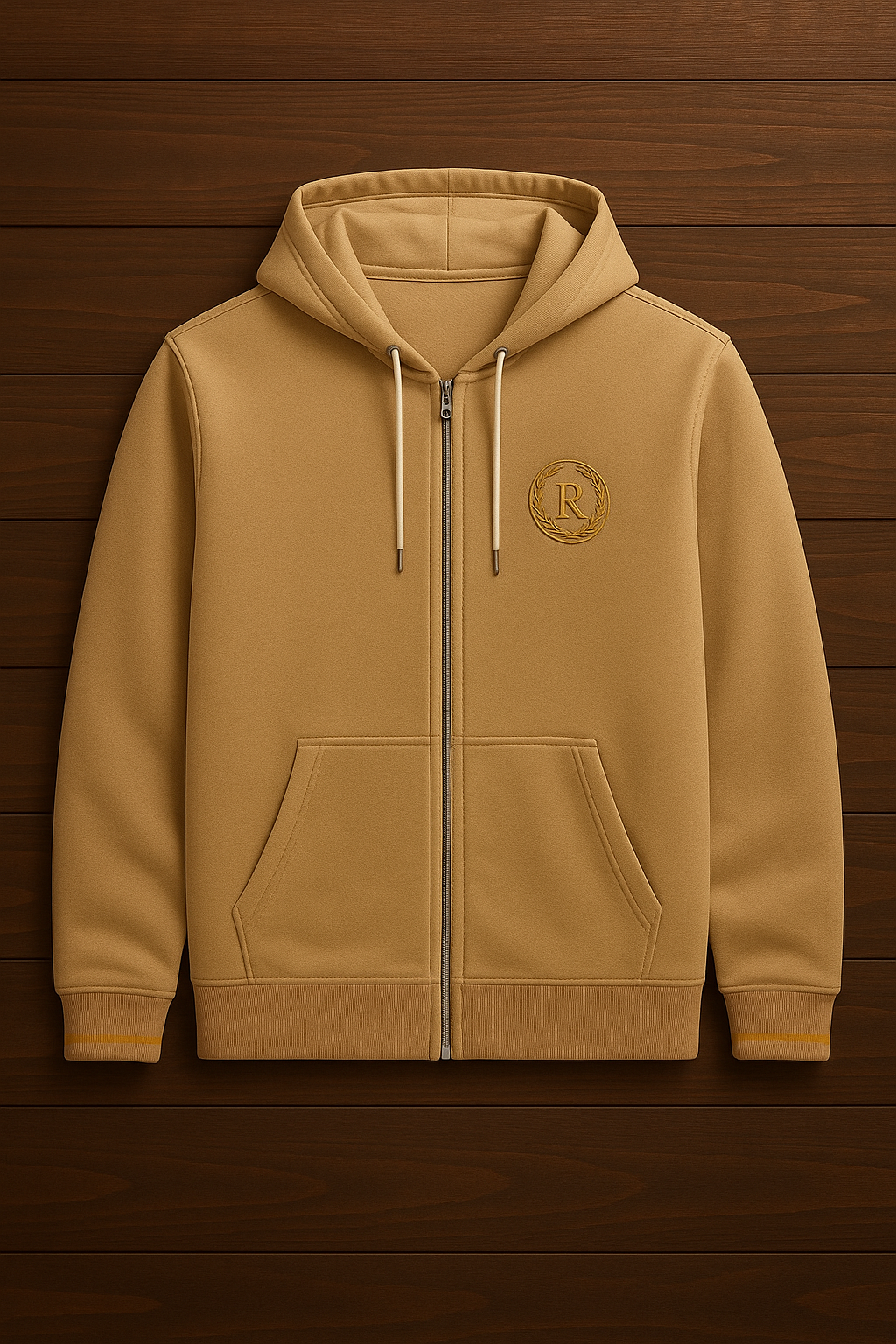 Rezz logolu Zip-Up Hoodie
