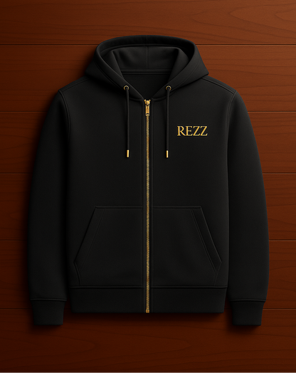 REZZ Yazılı Zip-Up Hoodie