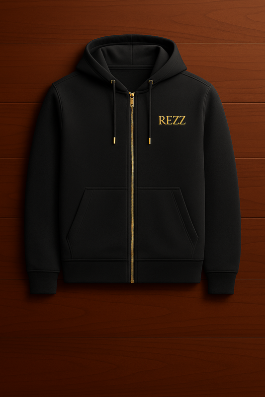 REZZ Yazılı Zip up-Hoodie