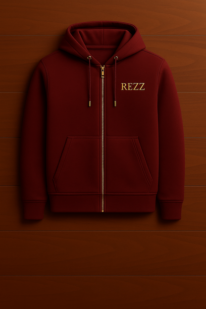 REZZ Yazılı Zip up-Hoodie