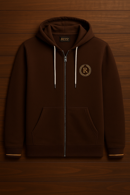 Rezz logolu Zip-Up Hoodie