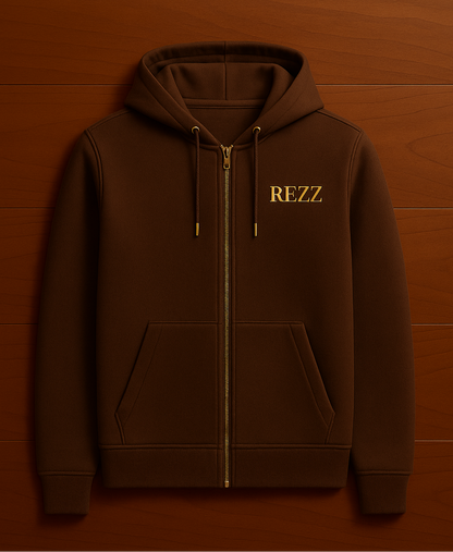 REZZ Yazılı Zip-Up Hoodie