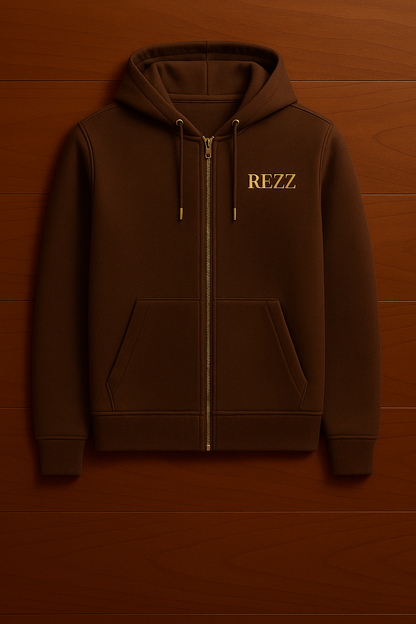 REZZ Yazılı Zip up-Hoodie