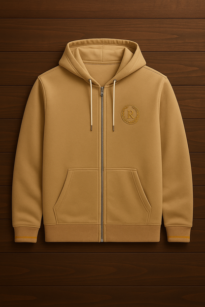 Rezz logolu Zip-Up Hoodie